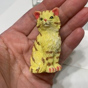 Vintage ornament striped cat